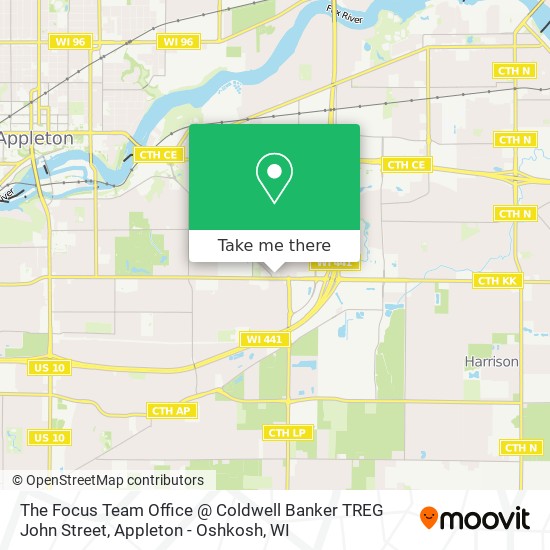 The Focus Team Office @ Coldwell Banker TREG John Street map