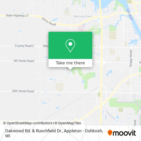 Mapa de Oakwood Rd. & Ruschfield Dr.