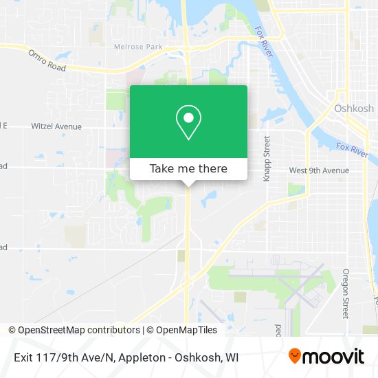 Mapa de Exit 117/9th Ave/N