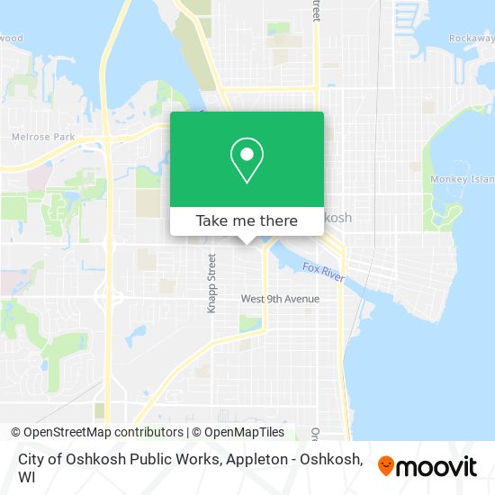 Mapa de City of Oshkosh Public Works