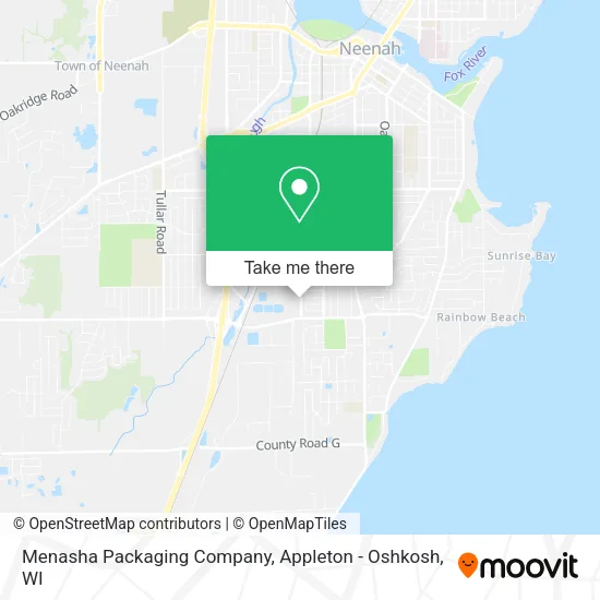 Mapa de Menasha Packaging Company