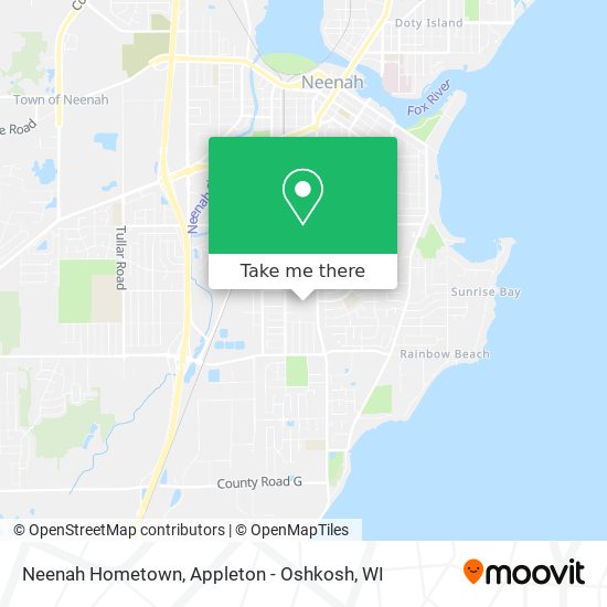 Neenah Hometown map