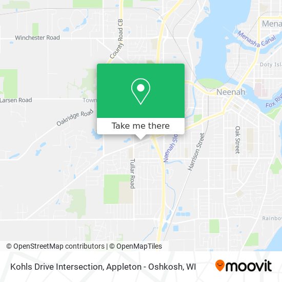 Kohls Drive Intersection map