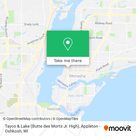Mapa de Tayco & Lake (Butte des Morts Jr. High)