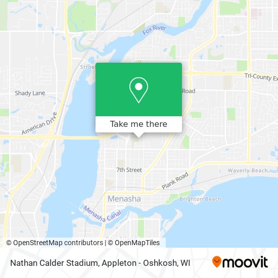 Mapa de Nathan Calder Stadium