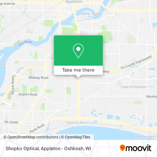 Shopko Optical map