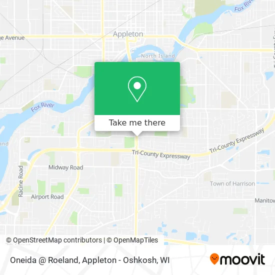 Oneida @ Roeland map