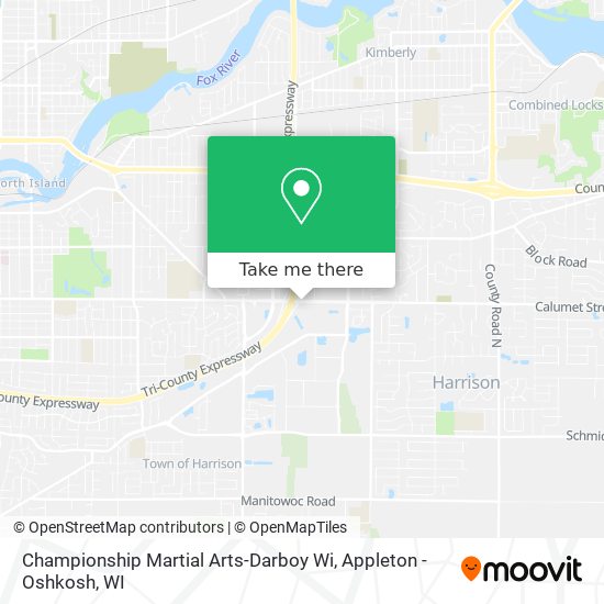 Championship Martial Arts-Darboy Wi map