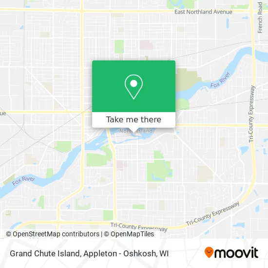 Grand Chute Island map