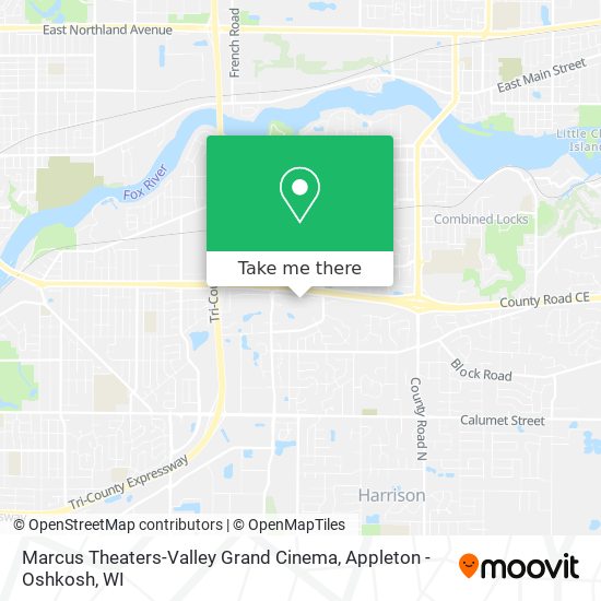 Mapa de Marcus Theaters-Valley Grand Cinema