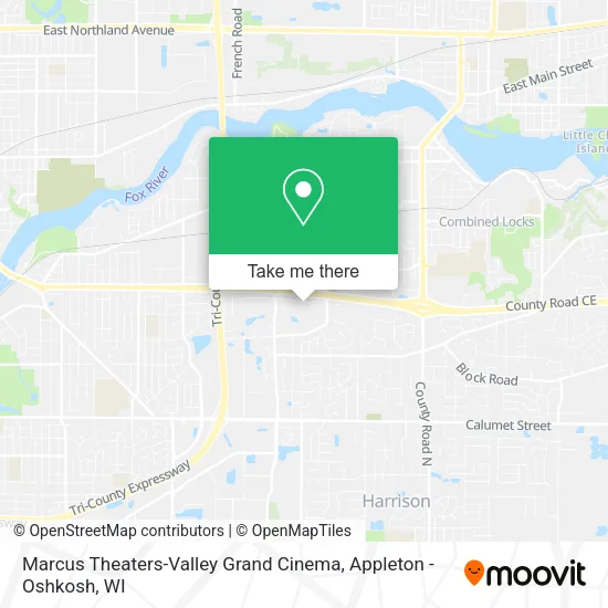 Mapa de Marcus Theaters-Valley Grand Cinema