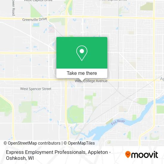 Express Employment Professionals map