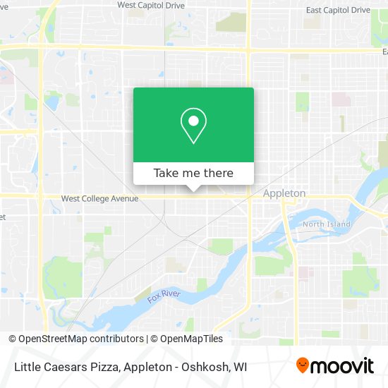 Little Caesars Pizza map