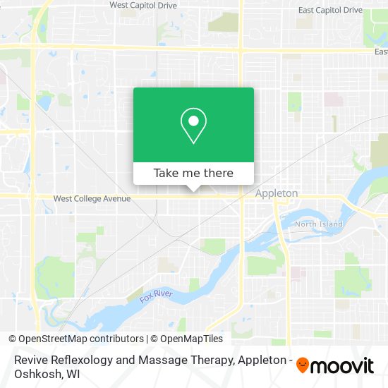 Revive Reflexology and Massage Therapy map