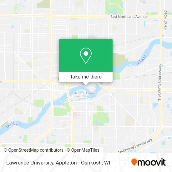 Mapa de Lawrence University
