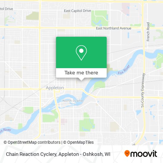 Chain Reaction Cyclery map