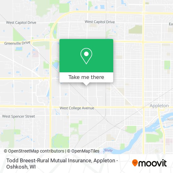 Mapa de Todd Breest-Rural Mutual Insurance