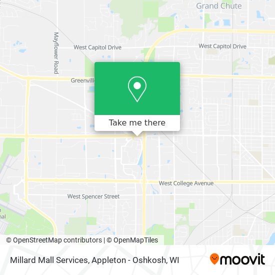 Millard Mall Services map