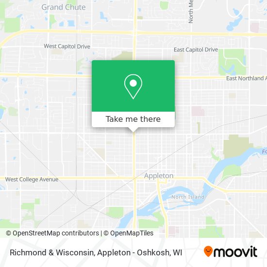 Richmond & Wisconsin map