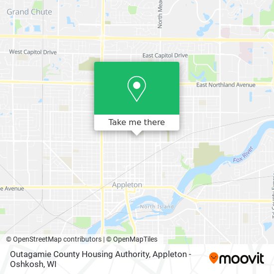 Outagamie County Housing Authority map