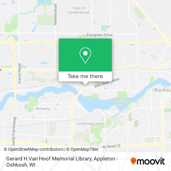 Gerard H Van Hoof Memorial Library map