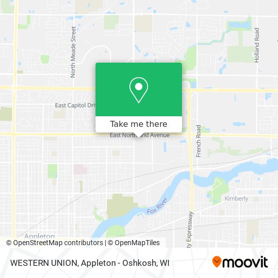WESTERN UNION map