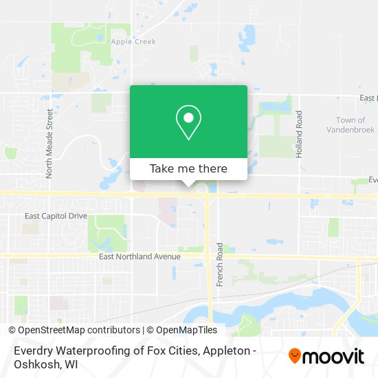 Mapa de Everdry Waterproofing of Fox Cities
