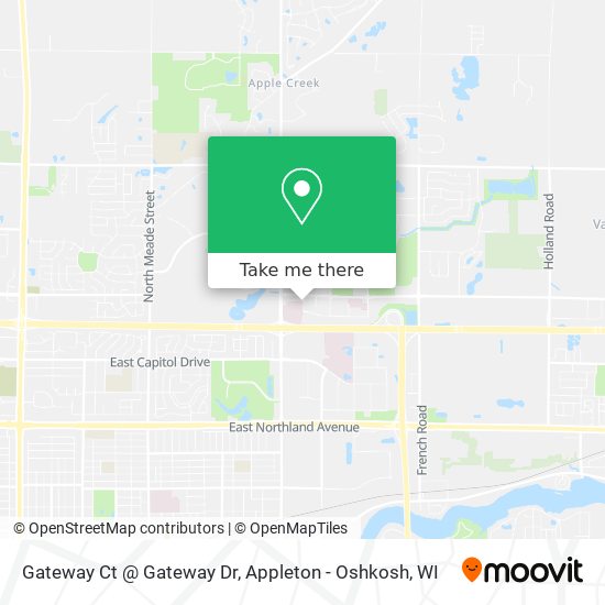 Gateway Ct @ Gateway Dr map