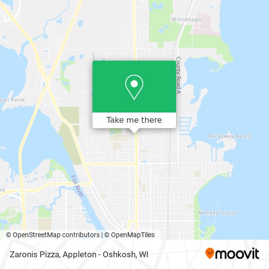 Zaronis Pizza map