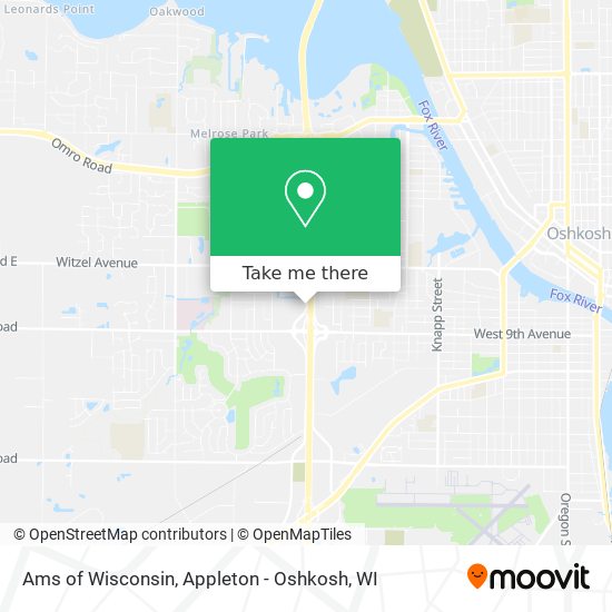 Ams of Wisconsin map