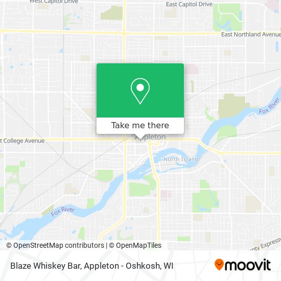 Blaze Whiskey Bar map