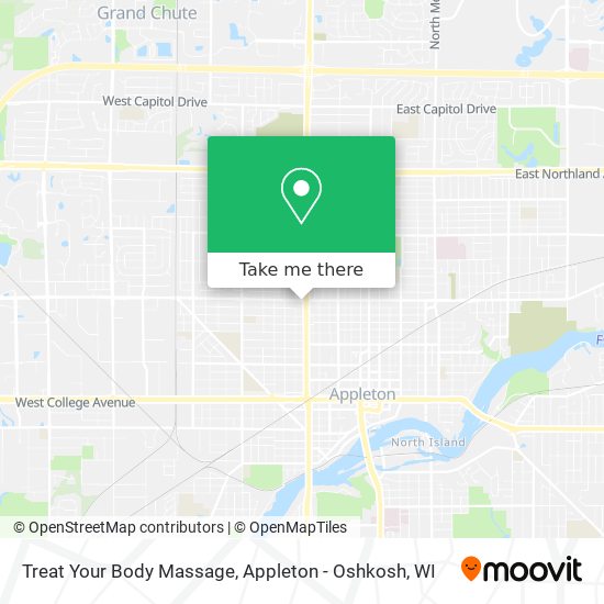 Treat Your Body Massage map