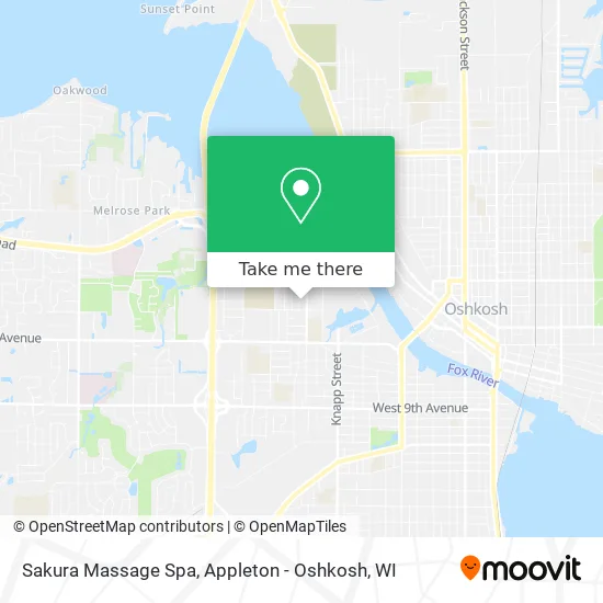 Sakura Massage Spa map