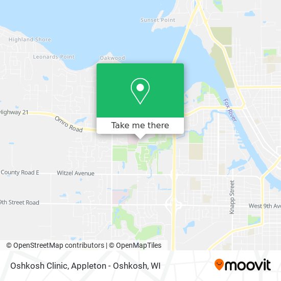 Oshkosh Clinic map