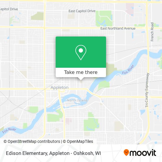 Edison Elementary map