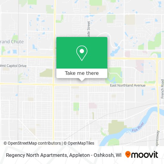 Regency North Apartments map