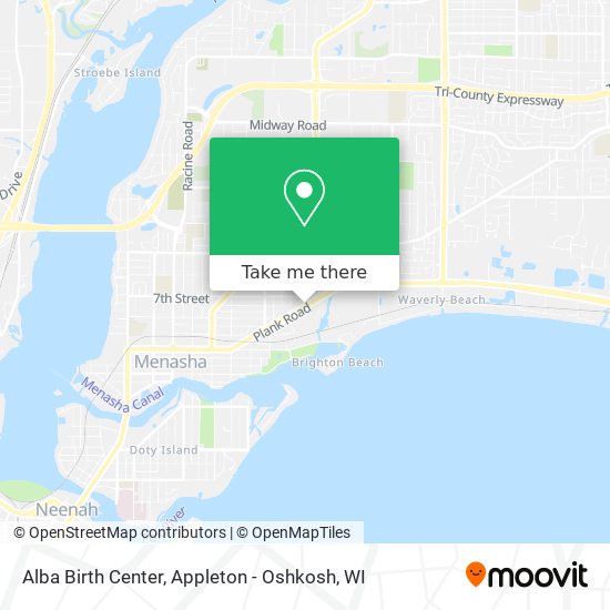 Alba Birth Center map