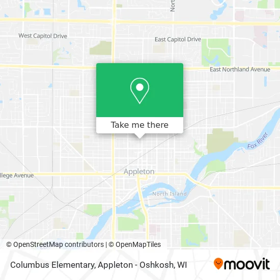 Columbus Elementary map