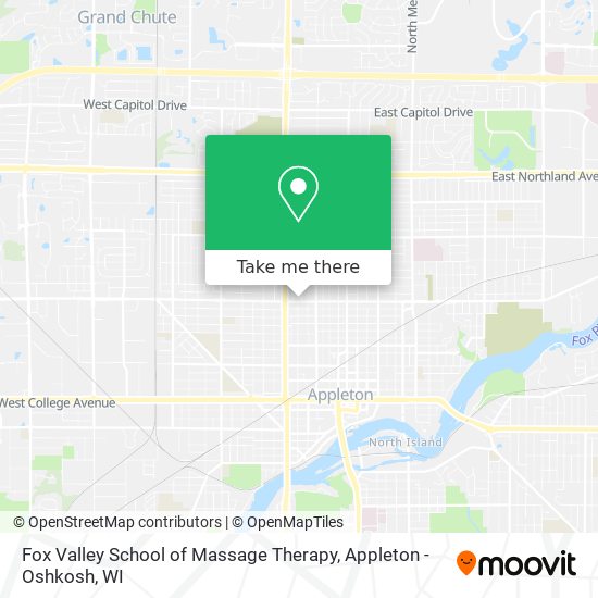 Mapa de Fox Valley School of Massage Therapy