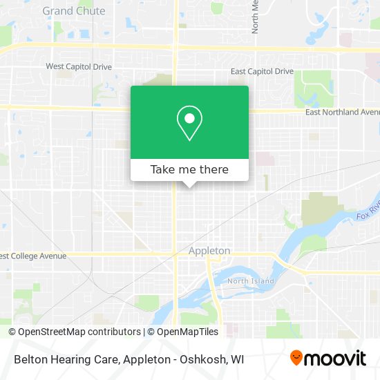 Mapa de Belton Hearing Care