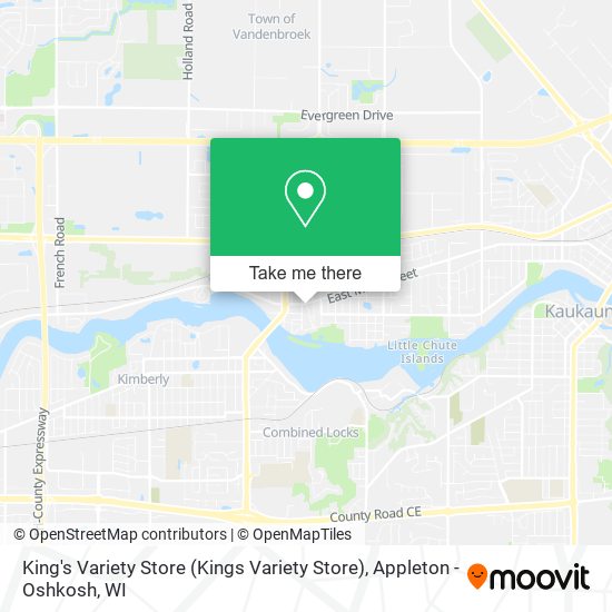 King's Variety Store (Kings Variety Store) map