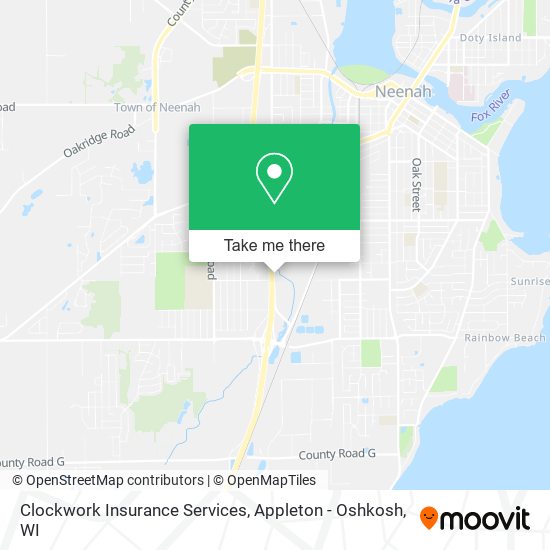 Clockwork Insurance Services map