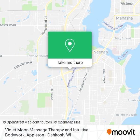 Violet Moon Massage Therapy and Intuitive Bodywork map