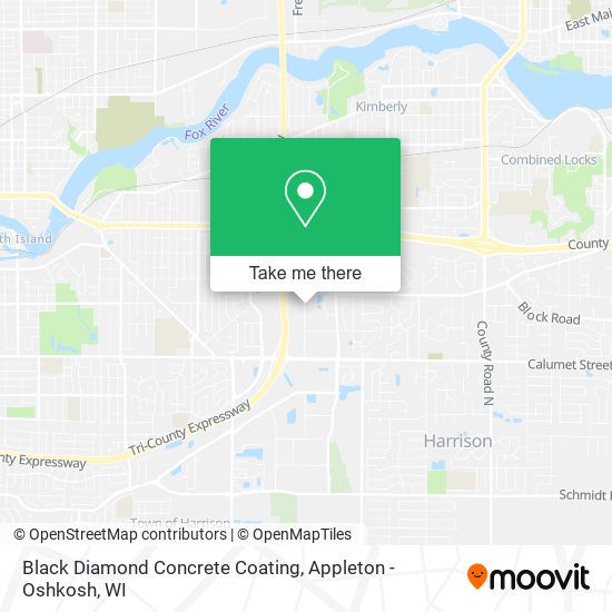 Mapa de Black Diamond Concrete Coating