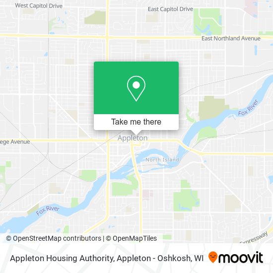 Appleton Housing Authority map