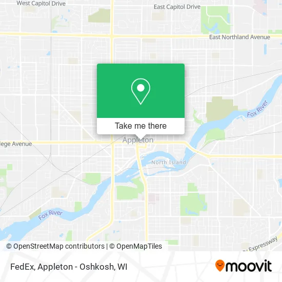 FedEx map