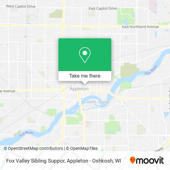 Fox Valley Sibling Suppor map