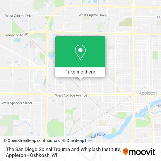 Mapa de The San Diego Spinal Trauma and Whiplash Institute