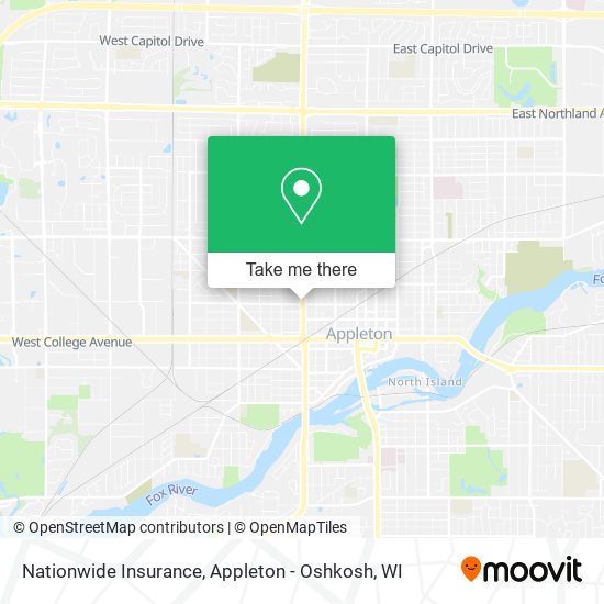 Mapa de Nationwide Insurance