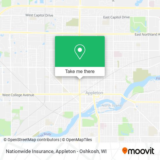 Mapa de Nationwide Insurance